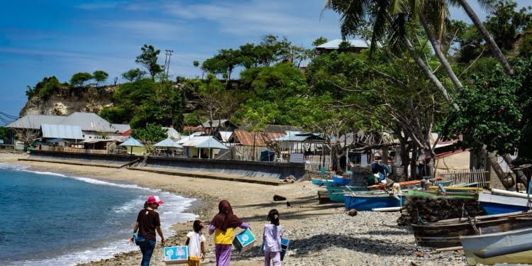 Gorontalo Village cleans up Plastic from Whale Shark Beach