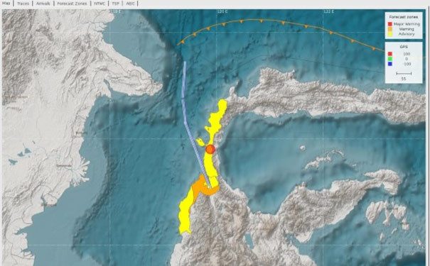 Gempa Donggala, Tercatat Perubahan Muka Air Laut