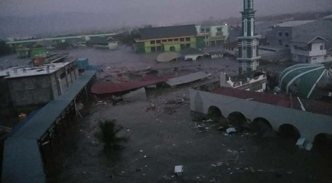 Gempa Donggala, Tsunami 1,5 Meter di Palu
