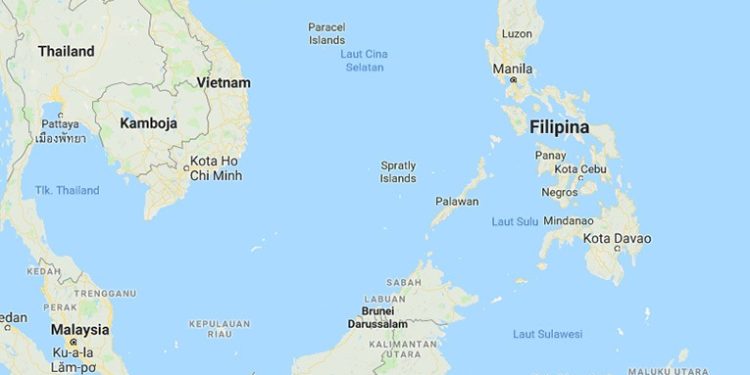 Laut China Selatan Jalur Terpadat di Dunia