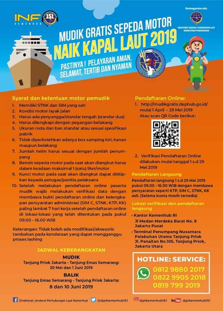 Mudik gratis kapal laut