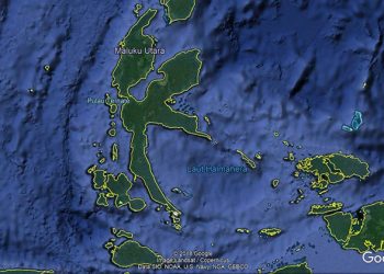 Laut Halmahera. Google Earth