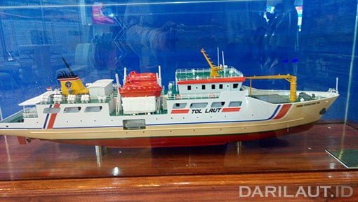 Prototipe kapal untuk tol laut dalam Pameran Inamarine 2019. FOTO: DARILAUT.ID