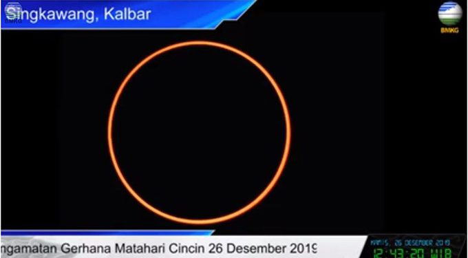 Gerhana Matahari Cincin Sempurna Terlihat di Nias, Singkawang dan Tanjung Pandan