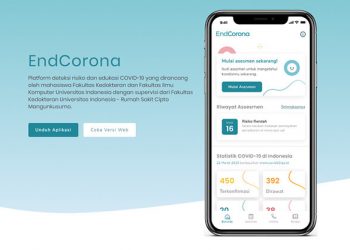 Mahasiswa UI Ciptakan Platform EndCorona untuk Asesmen Risiko Covid-19