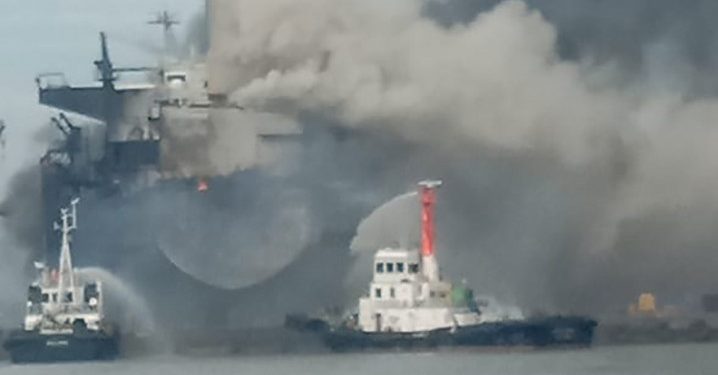 Kapal Tanker Terbakar di Belawan, Tak Ada Korban Jiwa