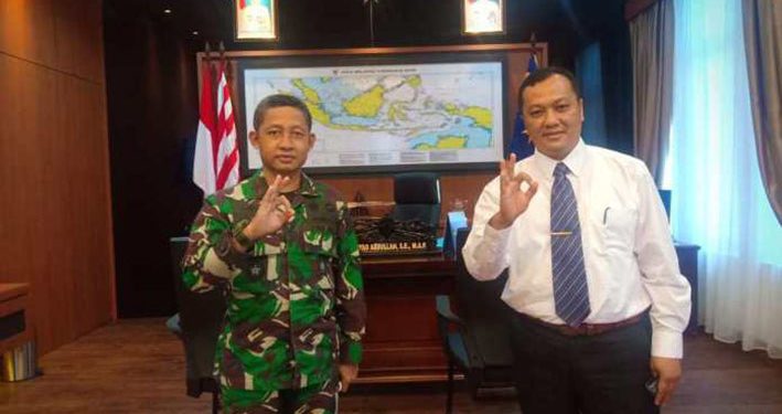 Silaturahim Rektor UMRAH, Danlantamal IV Dorong Dosen dan Mahasiswa Aktif Menulis