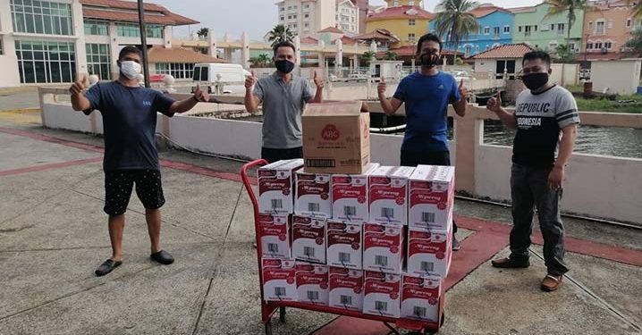 ABK Indonesia di Panama dapat bantuan Logistik