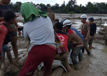 Bencana alam banjir bandang Kabupaten Luwu Utara, Provinsi Sulawesi Selatan. FOTO: PMI/BNPB