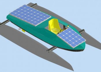 Desain kapal katamaran yang didesain dan dibuat Tim Hydros UI dengan inovasi menggunakan sumber energi menjadi juara dunia dalam ajang kompetisi Solar & Energy Boat Challenge 2020. TIM HYDROS UI