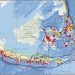 Peta titik gempa di berbagai daerah di Indonesia. BMKG
