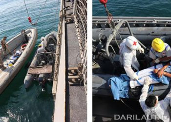 KRI Sultan Hasanuddin 366 Evakuasi Warga Lebanon di Laut Mediterania