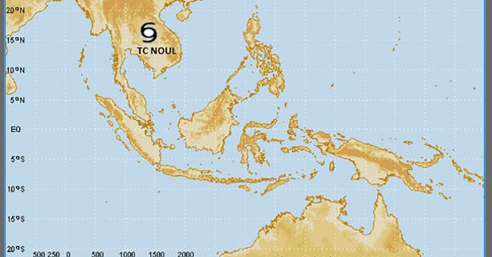 Siklon Tropis Noul Dapat Berdampak Gelombang Tinggi di Laut Natuna