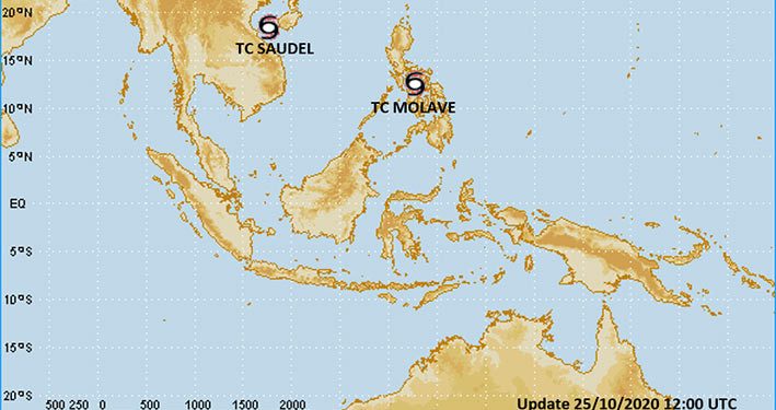 Siklon Tropis Molave Bergerak Menjauhi Indonesia