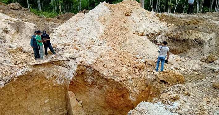 Tim Gabungan Tutup 141 Lubang Tambang Emas di Taman Bogani