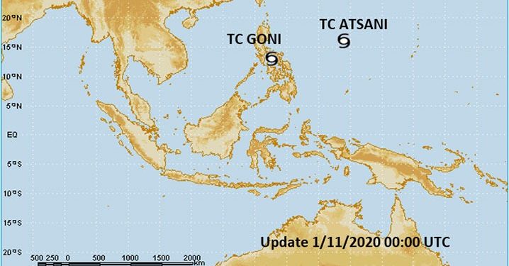 2 Siklon Tropis Membayangi Indonesia Timur