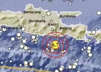 Gempa M 6,7 Guncang Jatim