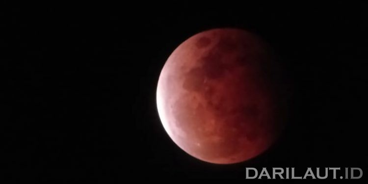 Gerhana Bulan Total di Lokasi Hiu Paus Botubarani