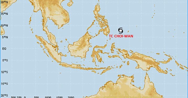 Siklon Tropis Tumbuh di Sebelah Timur Laut Tahuna