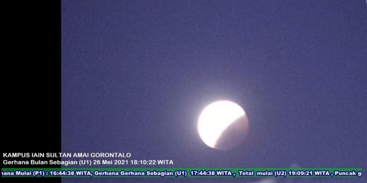 Ini Hasil Pemantauan Gerhana Bulan Total di Gorontalo