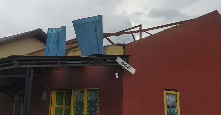 8 Rumah Warga di Kabupaten Banjar Rusak Karena Puting Beliung