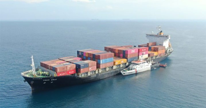 Kapal Motor Vessel Tabrakan di Perairan Bintan