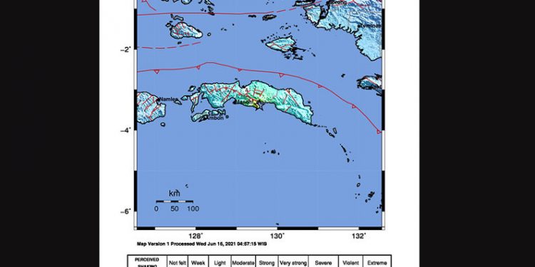 Gempa Maluku, Warga Rasakan Guncangan Kuat