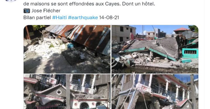 Sejumlah Bangunan Roboh, Gempa Sangat Kuat Mengguncang Haiti