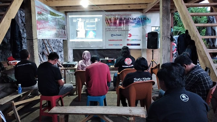 Launching dan nonton bareng film Sangihe Not For Sale. FOTO: AMSI Sulawesi Utara