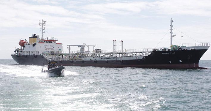 Diduga Muat Limbah Minyak Hitam 4600 Ton Kapal Panama Ditangkap TNI Angkatan Laut