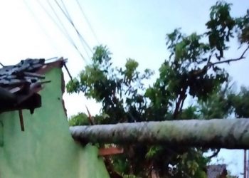 Angin Kencang Merusak Ratusan Rumah