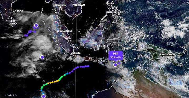 Tiga Bibit Siklon Tropis Berkembang di Dekat Wilayah Indonesia
