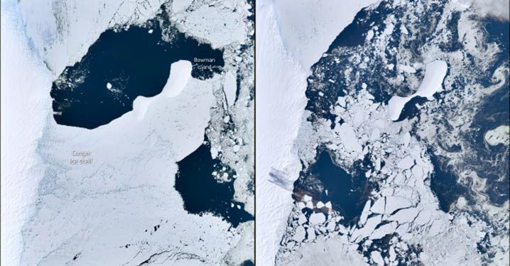 Gelombang Panas Dahsyat Meruntuhkan Lapisan Es di Antarika Timur