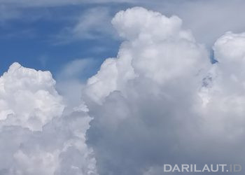 Ilustrasi pertumbuhan awan hujan. FOTO: DARILAUT.ID