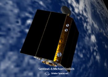 Sentinel-6 Michael Freilich, satelit terbaru untuk pengukuran permukaan laut global. FOTO: NASA
