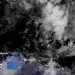 Bibit siklon tropis 99W di utara timur laut Jayapura, Papua, Sabtu (30/4). GAMBAR: ZOOM.EARTH
