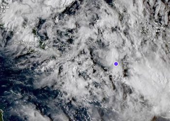 Bibit Siklon Tropis 90P Berkembang di Laut Solomon