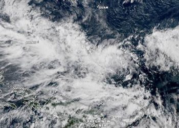Depresi tropis 02W berkembang di Samudra Pasifik. GAMBAR: ZOOM EARTH