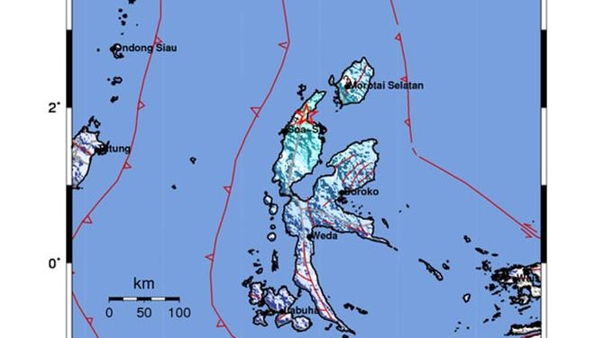 101 Rumah Rusak Karena Gempa di Halmahera Utara