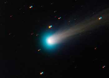 Komet ISON ini diambil dengan teleskop nasional TRAPPIST di Observatorium La Silla ESO pada 15 November 2013. FOTO: TRAPPIST/E. Jehin/ESO/SPACE.COM