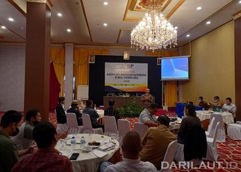 Focus Group Discussion tentang Indeks Keterbukaan Informasi Publik, Selasa (7/6) di Gorontalo. FOTO: DARILAUT.ID