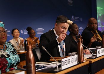 Konferensi Tingkat Menteri ke-12 (MC12) Organisasi Perdagangan Dunia (WTO) di Jenewa, Swiss, 12 hingga 17 Juni 2022, membuat keputusan yang belum pernah terjadi sebelumnya. FOTO: WTO/JAY LOUVION