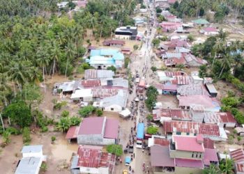 Banjir di Parigi Moutong Bersamaan dengan Pasang Tinggi Air Laut