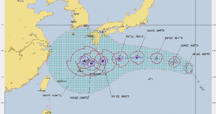Badai Tropis Hinnamnor Terbentuk di Samudra Pasifik