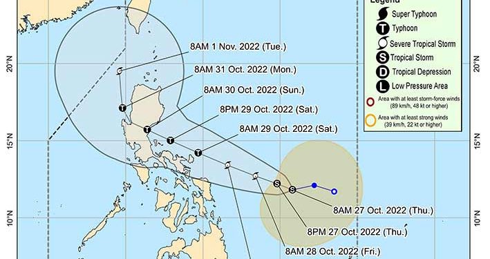 Badai Tropis Nalgae Terbentuk di Laut Filipina