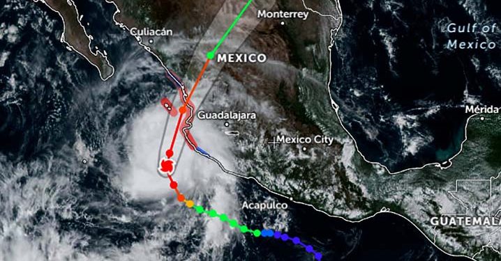 Badai Besar Roslyn Hari Ini Akan Mendarat di Meksiko