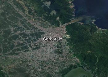Kota Gorontalo. GAMBAR: GOOGLE EARTH