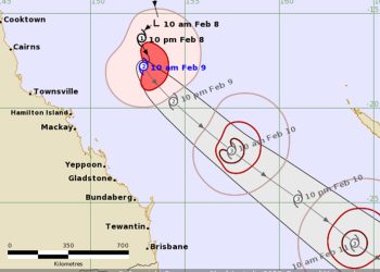 Siklon Tropis Gabrielle Terbentuk di Laut Koral