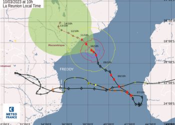 Topan Freddy Mendarat di Mozambik Akhir Pekan ini