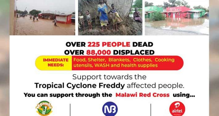 225 Orang Tewas, Palang Merah Malawi Menggalang Bantuan untuk Korban Topan Freddy